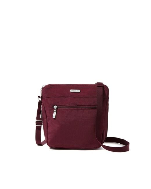 Baggallini Purple Expandable Pocket Crossbody Bag