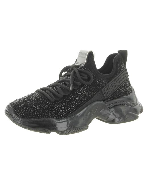 Steve Madden Black Maxima Sneakers Athletic And Training Shoes