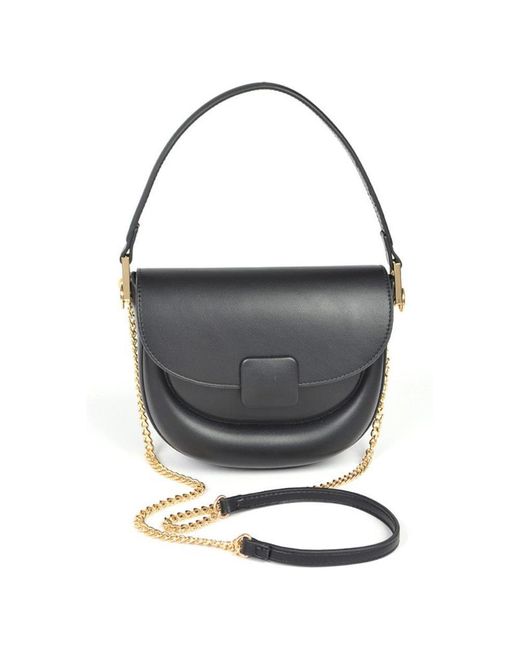 Fashnzfab Black Top Handle Iconic Convertible Shoulder Bag