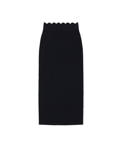 A.L.C. Black Quincy Midi Skirt