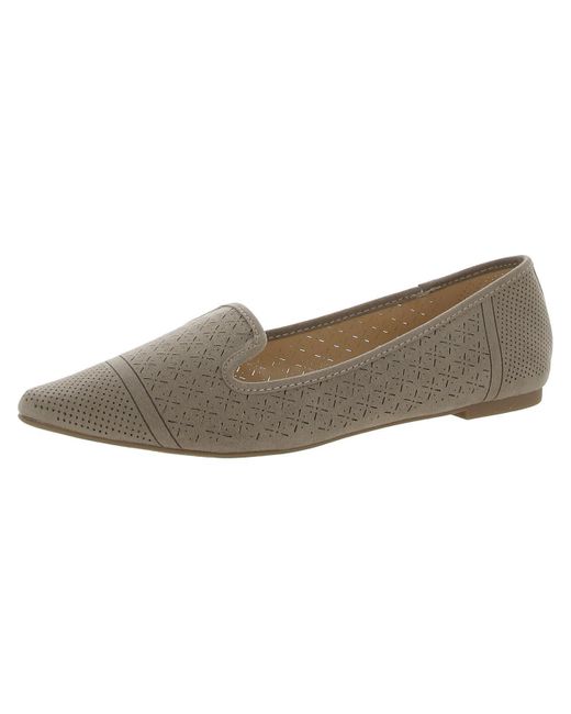 Xoxo Gray Vany Faux Suede Slip On D'orsay