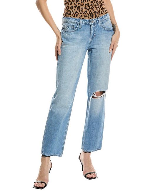 L'Agence Blue Nevia Low-Rise Slouch Straight Jean