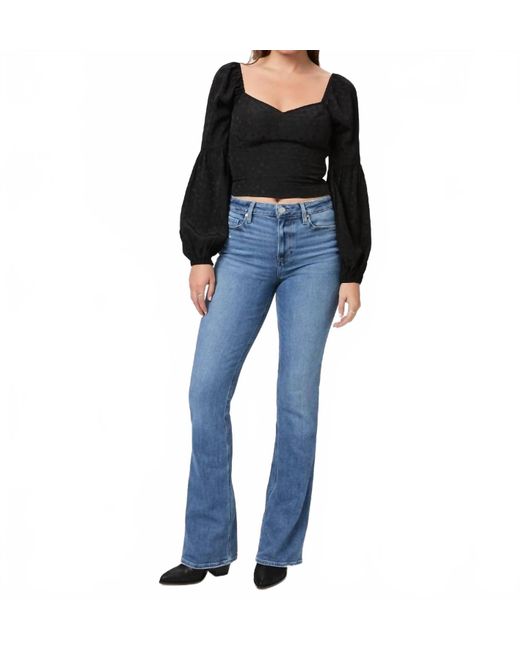 PAIGE Women's Blue High Rise Laurel Canyon Jeans