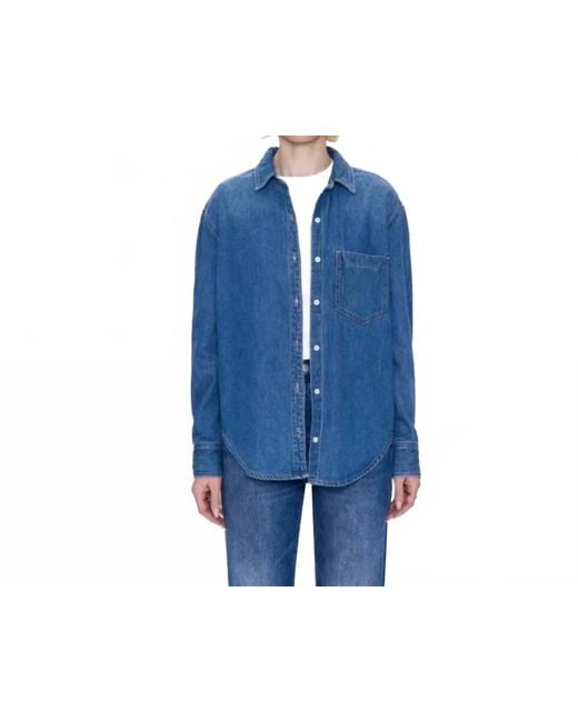 Pistola Women's Blue Jaime Denim Button-Up Shirt