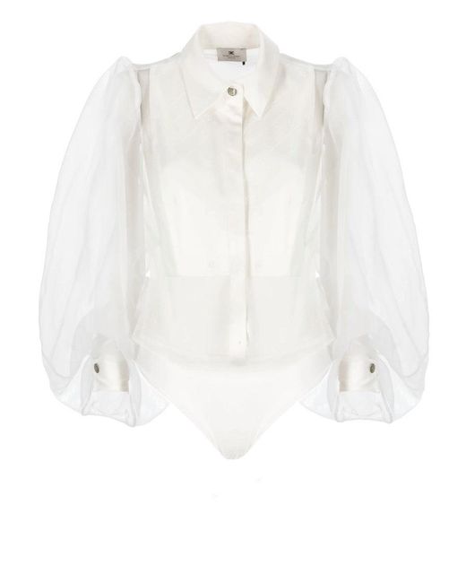 Elisabetta Franchi White Body With Monogram