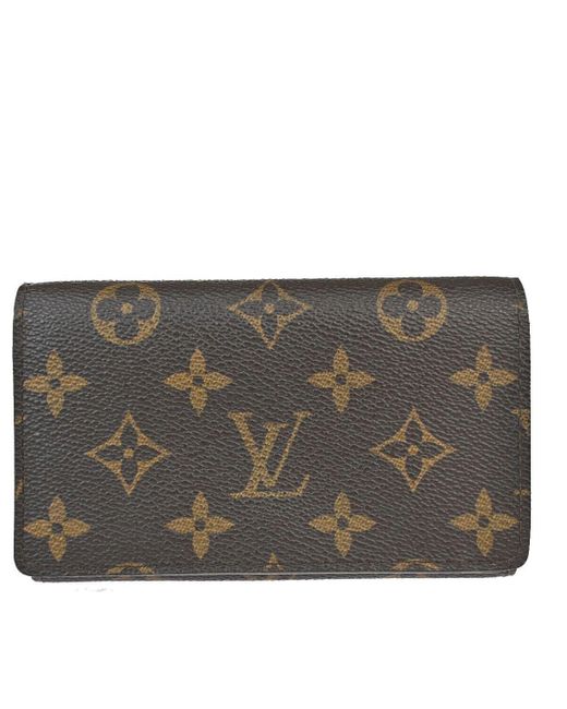 Louis Vuitton Gray Trésor Canvas Wallet (pre-owned)