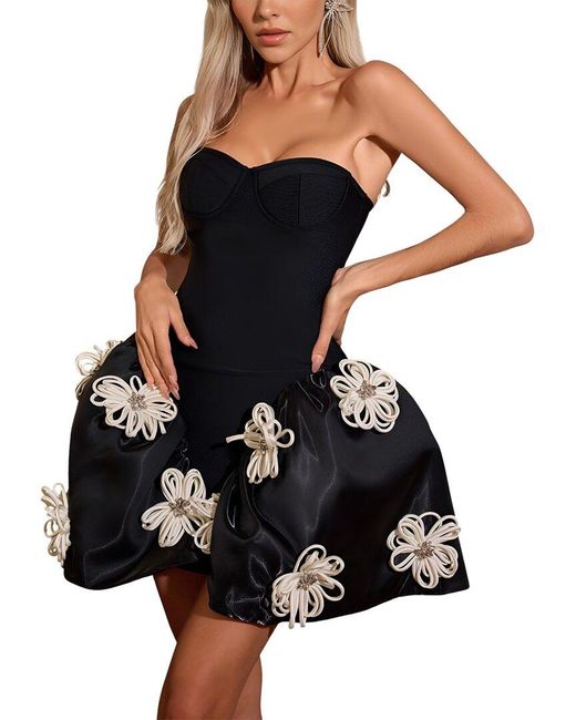 camila blanco mini dress CAMILA BLANCO Mini Dress in Black
