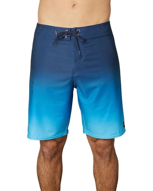 O'neill Sportswear Blue Hyperfreak Fade Ombre Lightweight Swim Trunks for men