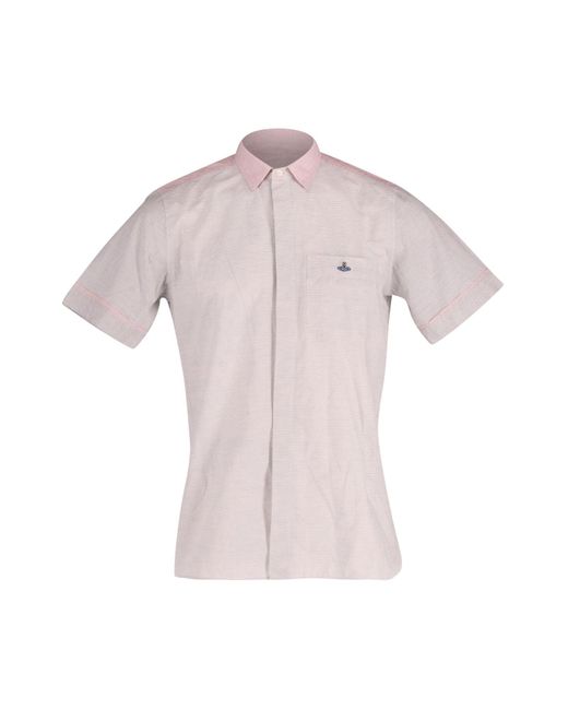 Vivienne Westwood Pink Classic Short Sleeve Button Front Shirt for men
