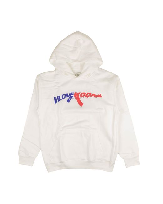 Vlone(GOAT) White Kodak Pullover Hoodie Sweatshirt for men
