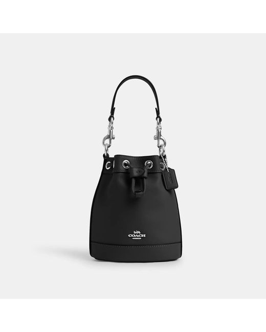 COACH Black Mini Bucket Bag