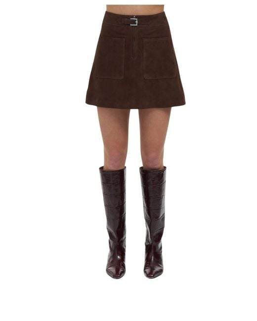 Tanya Taylor Women's Black Fran Mini Skirt