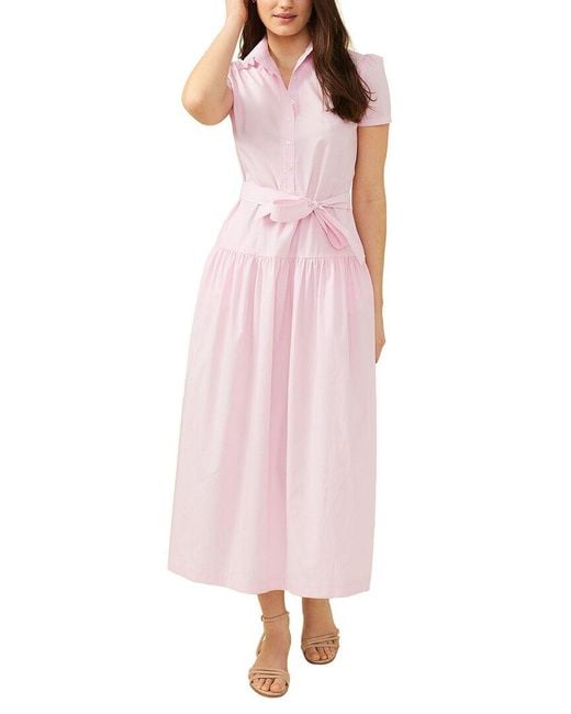 J.McLaughlin Pink Solid Makenna Dress