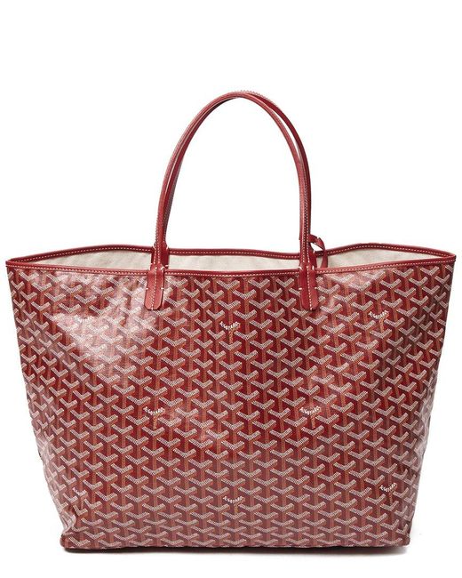 Goyard Red Ine Coated Canvas Saint Louis (authentic Pre-owned)