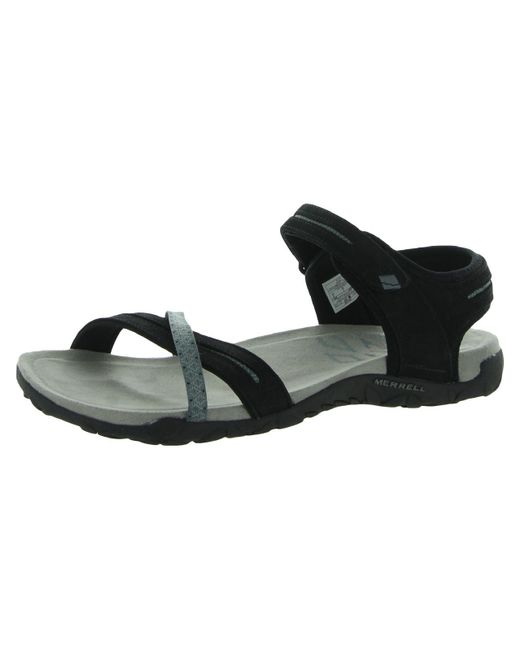 Merrell Terran Cross Ii Memory Foam Comfort Slingback Sandals in Black |  Lyst