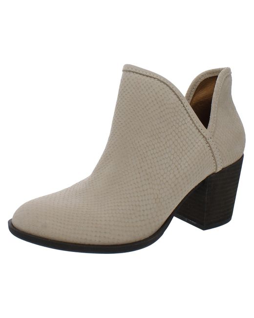 Lucky Brand Gray Terisha Suede Pointed Toe Ankle Boots