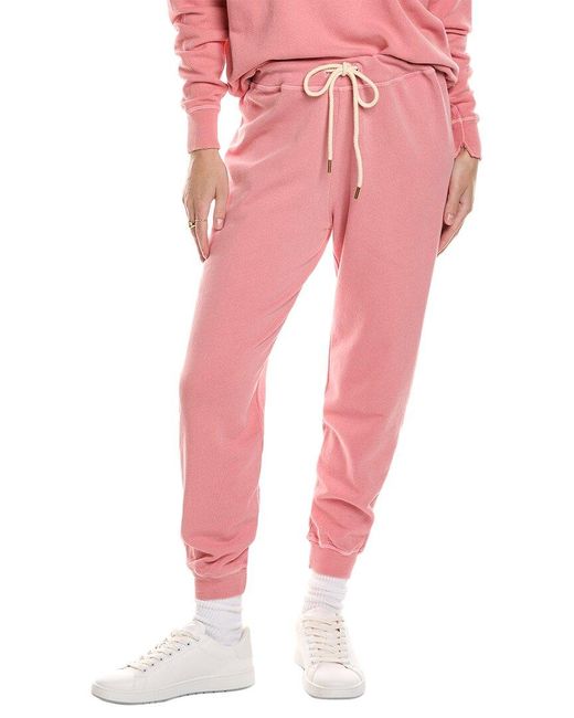 The Great Pink Cropped Sweatpant