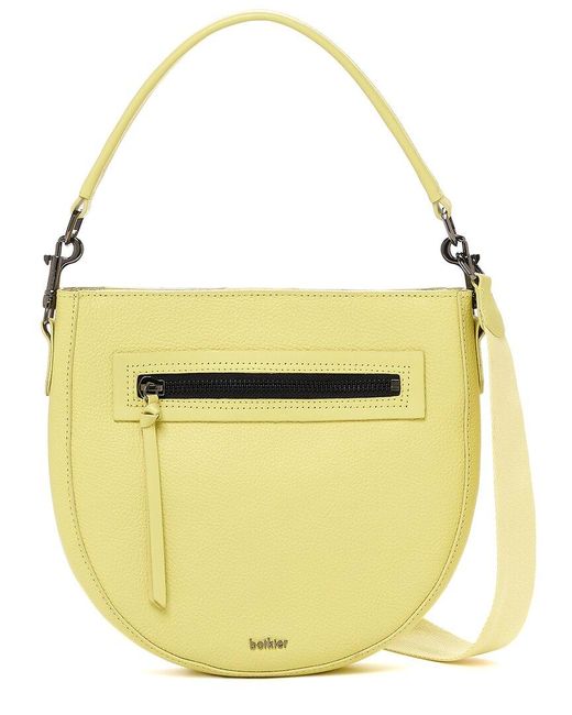 Botkier Beatrice Leather Saddle Bag in Yellow Lyst