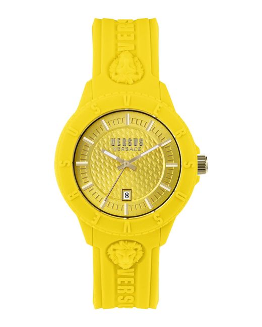 Versus  Yellow Tokyo Silicone Watch for men