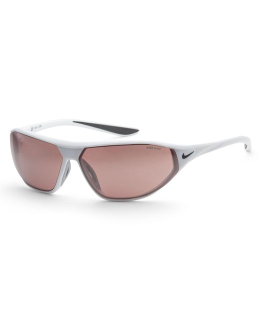 Nike Pink 65 Mm White Sunglasses Dq0992-100 for men
