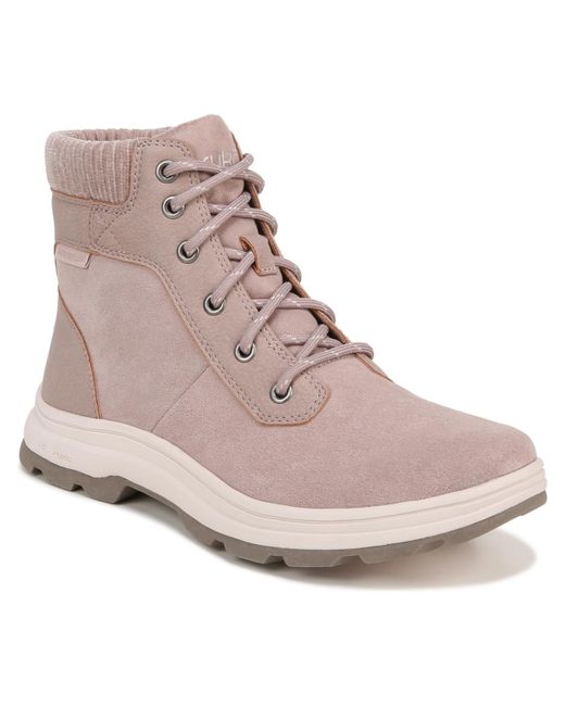 Ryka Natural Water Resistant Round Toe Combat & Lace-up Boots