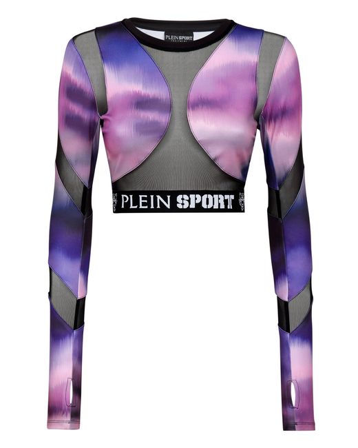 Philipp Plein Pink Jogging Cropped Top Ls Optical