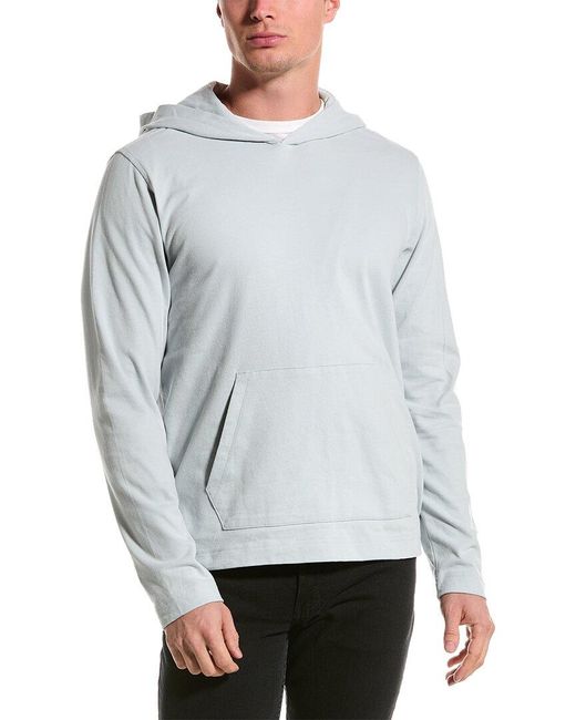 Vince Gray Brushed Jersey Hoodie for men