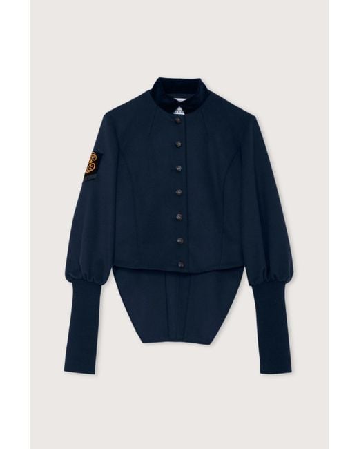 Prune Goldschmidt Blue Dastrid Patch Amazon Jacket
