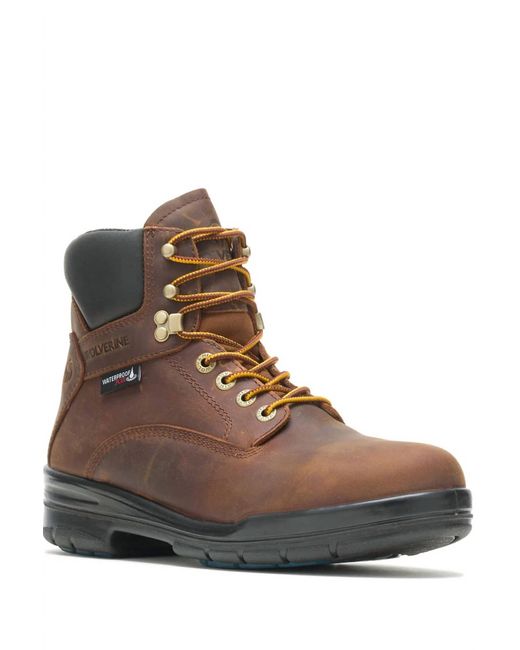 Wolverine Brown Durashocks Sr Safety Boots for men
