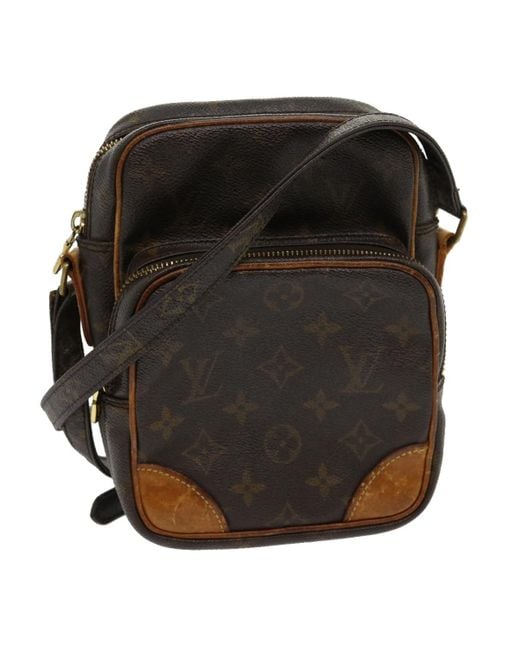 Louis Vuitton  Canvas Shoulder Bag (pre-owned) in Black