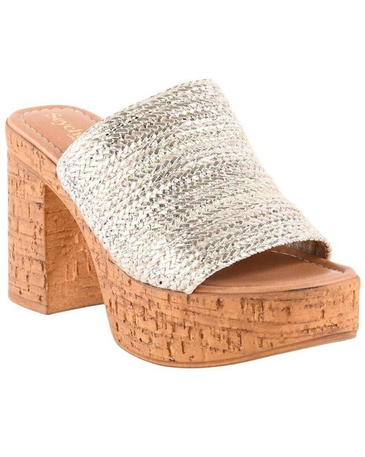 Seychelles White Applause Platform Pump