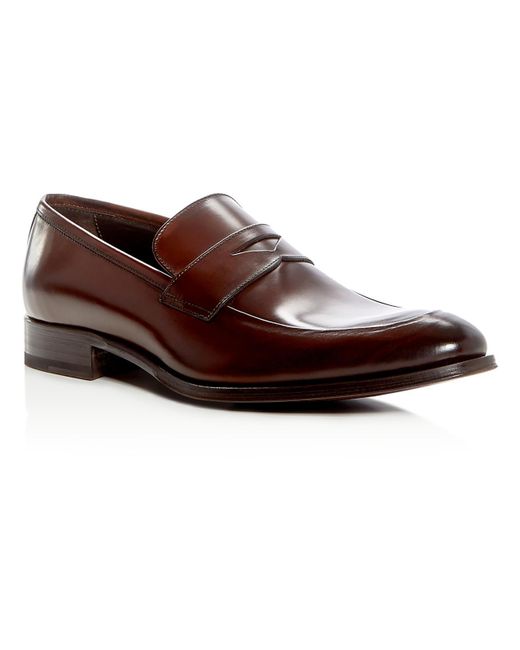 To Boot New York Brown Francis Leather Loafers for men