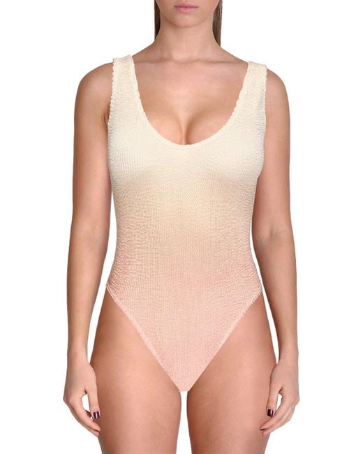 Bondeye Pink Mara Ombre Open Back One-piece Swimsuit