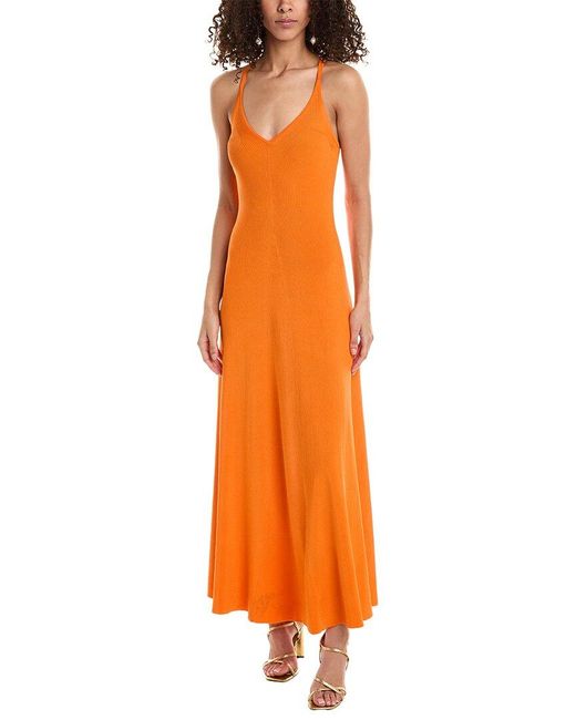 Ted Baker Orange Rib Maxi Dress