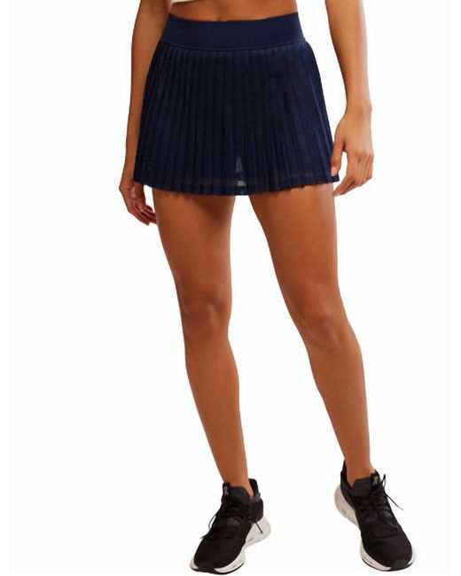 Fp Movement Blue Rally Ruffle High-Rise Mini Skirt