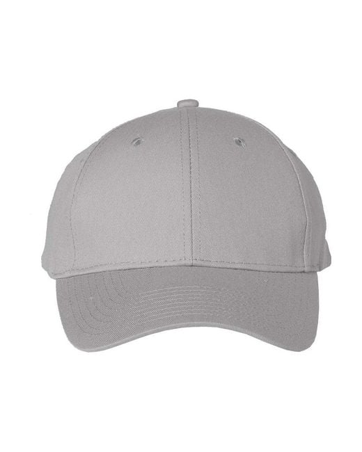 Valucap Gray Lightweight Twill Cap for men