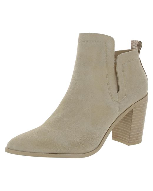 Dolce Vita Natural Rory Leather Pointed Toe Booties