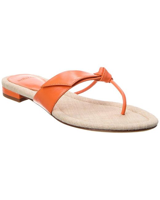 Alexandre Birman Pink Asymmetric Clarita Leather Sandal