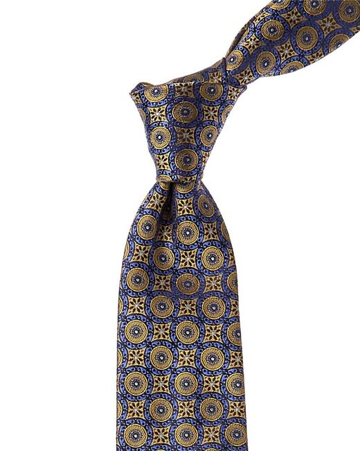 Canali Blue & Yellow Silk Tie for men