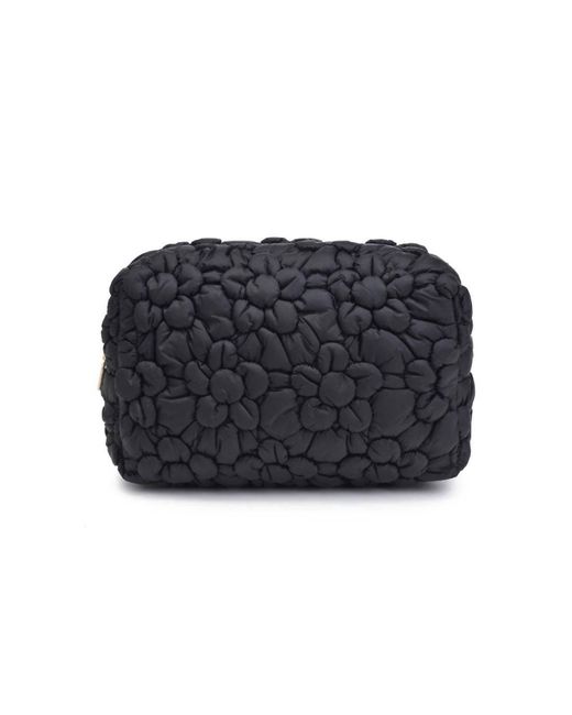 Urban Expressions Black Flora Pop Nylon Cosmetic Bag
