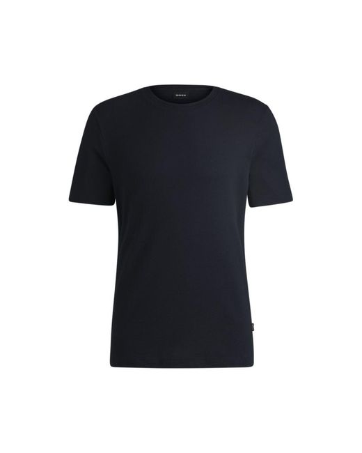 Boss Black T-Shirt With Bubble-Jacquard Structure for men