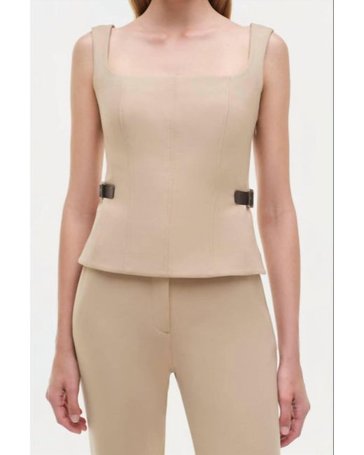 Jonathan Simkhai Natural Windsor Top