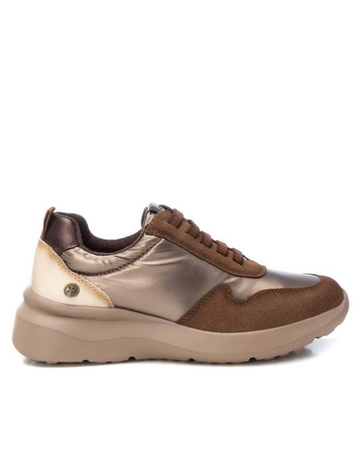 Xti Brown Trainer Sneakers