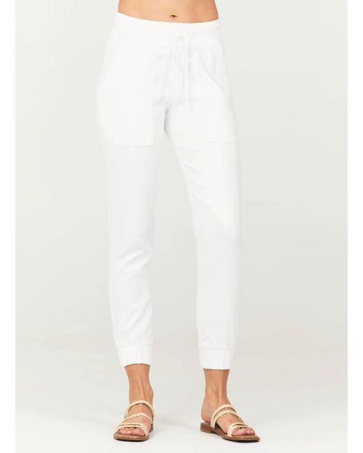 Bella Dahl White Pocket Jogger