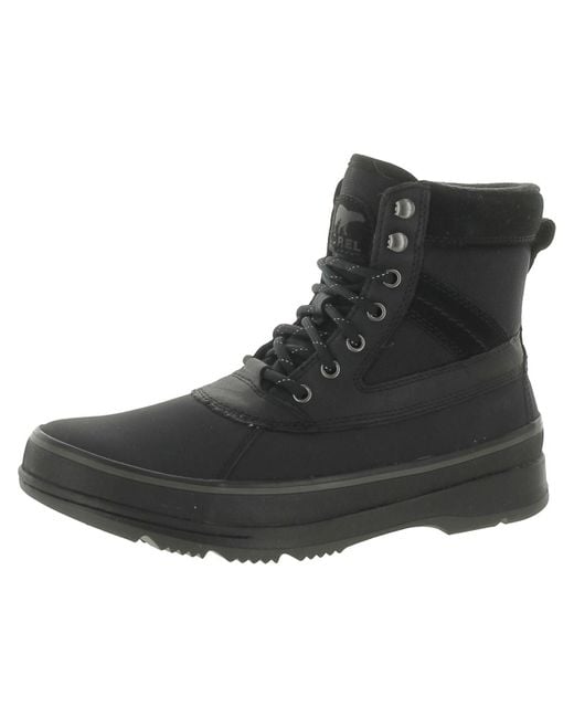 Sorel Black Ankeny Ii Leather Winter & Snow Boots for men