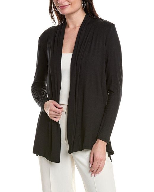 Vince Camuto Black Open Front Cardigan