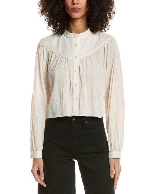 FRAME White Frame The Swing Blouse