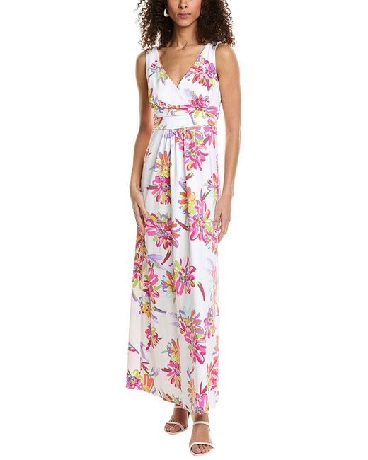 Jude Connally Red Penelope A-line Maxi Dress