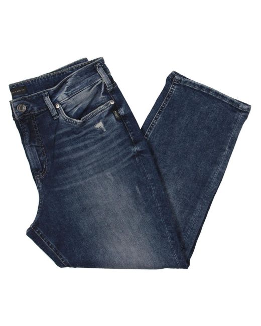 Silver Jeans Co. Blue Plus Mid-rise Stretch Capri Jeans