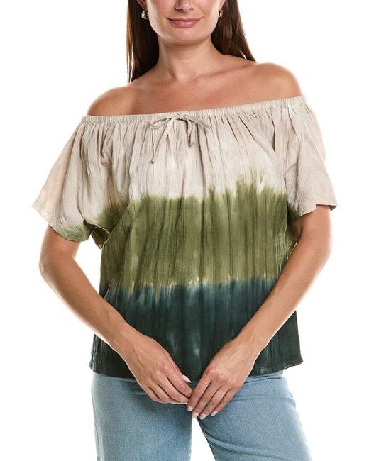 XCVI Green Selda Top